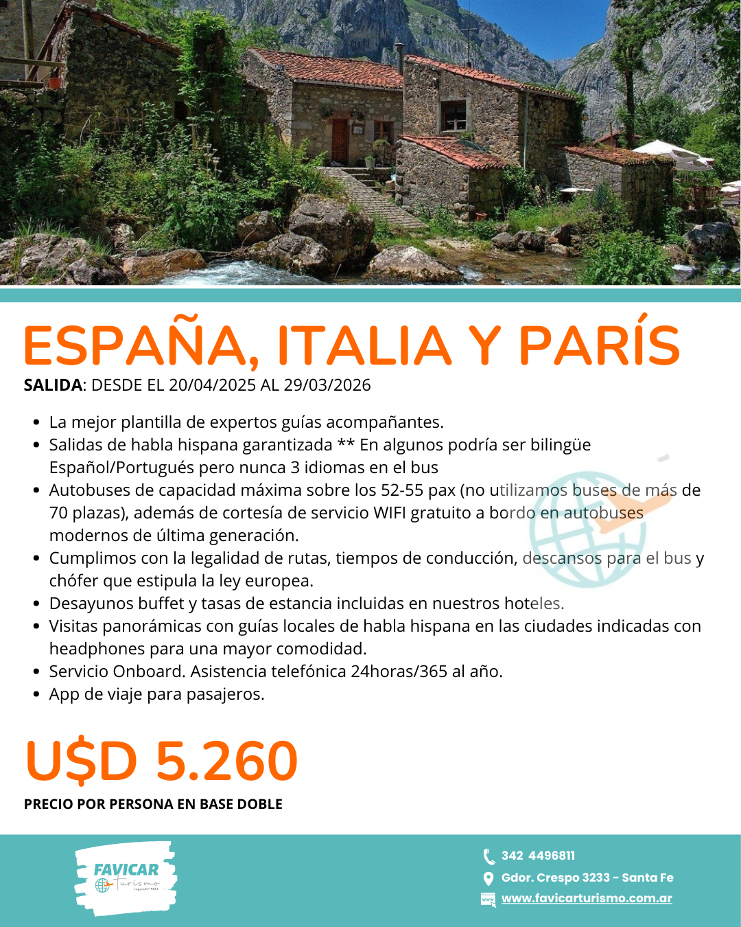 España, Italia y París